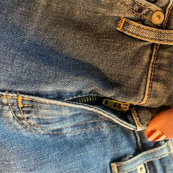 AG Adriano Goldschmied Women's The Stilt Distressed Jeans Size 25 Blue Denim - Picture 12 of 16